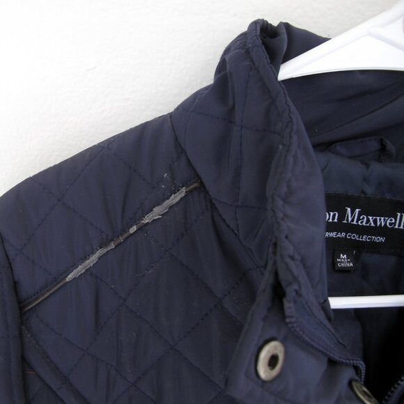 Quilted Jacket Women's Jason Maxwell Medium Sportswear Blue - Picture 5 of 13